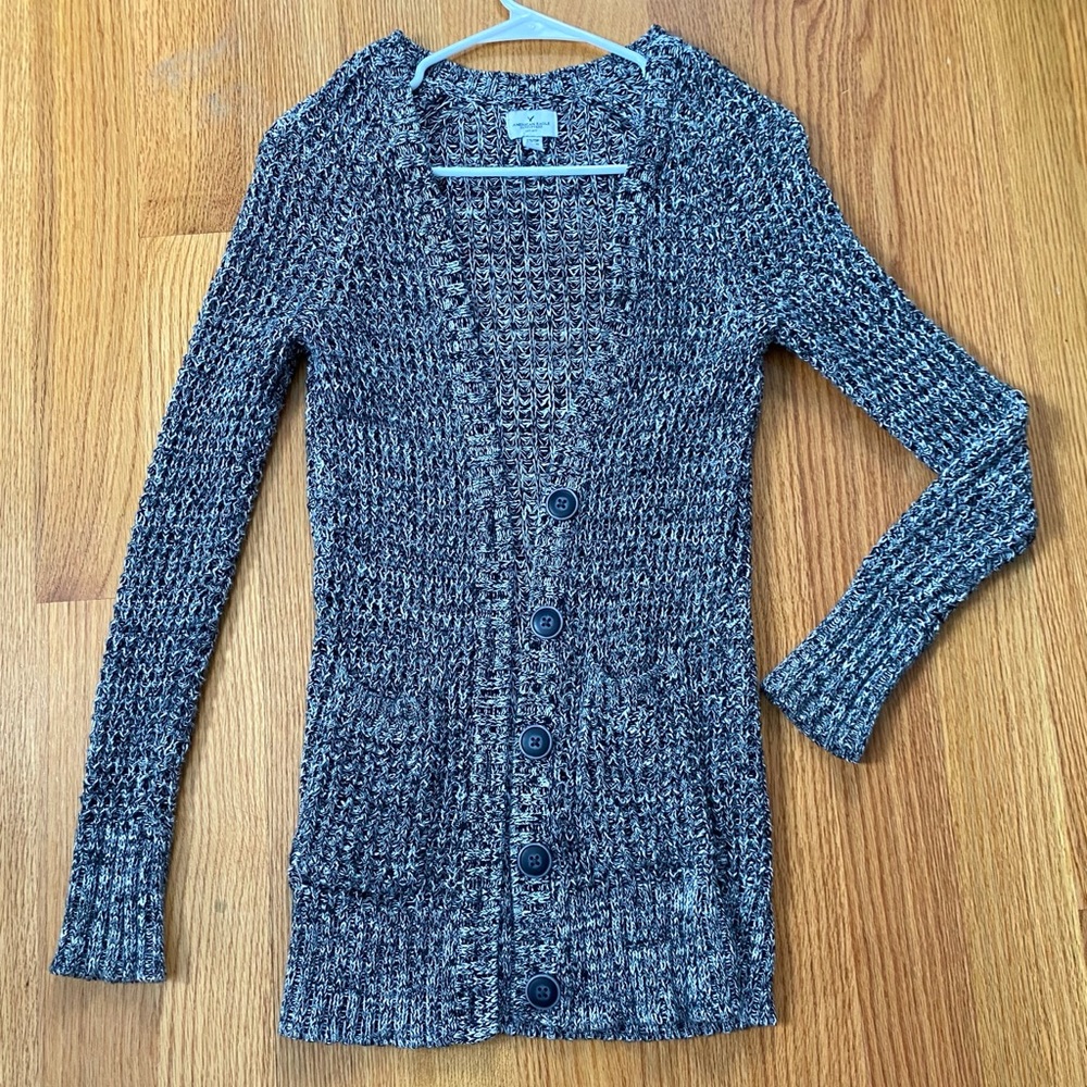 American Eagle Chunky Waffle Knit Cardigan